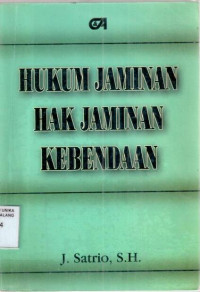 Image of Hukum jaminan, hak Jaminan kebendaan