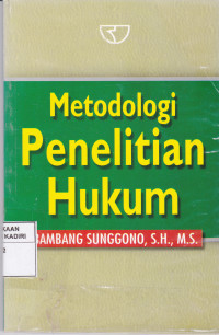 Metodologi penelitian hukum